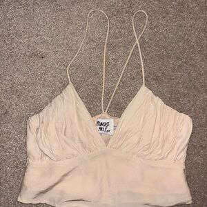 Cream Princess Polly Strappy Top